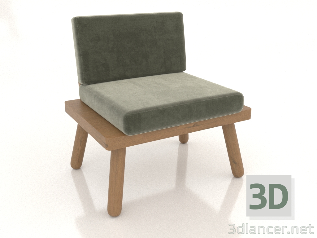 3D Modell Ein Stuhl AUF BEINEN - Vorschau