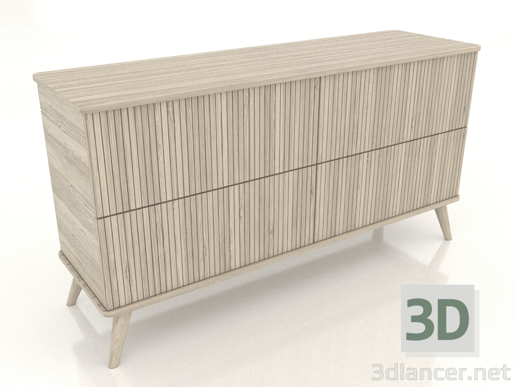 3D modeli Çekmeceli dolap 1 1500x400x800 mm (açık meşe) - önizleme