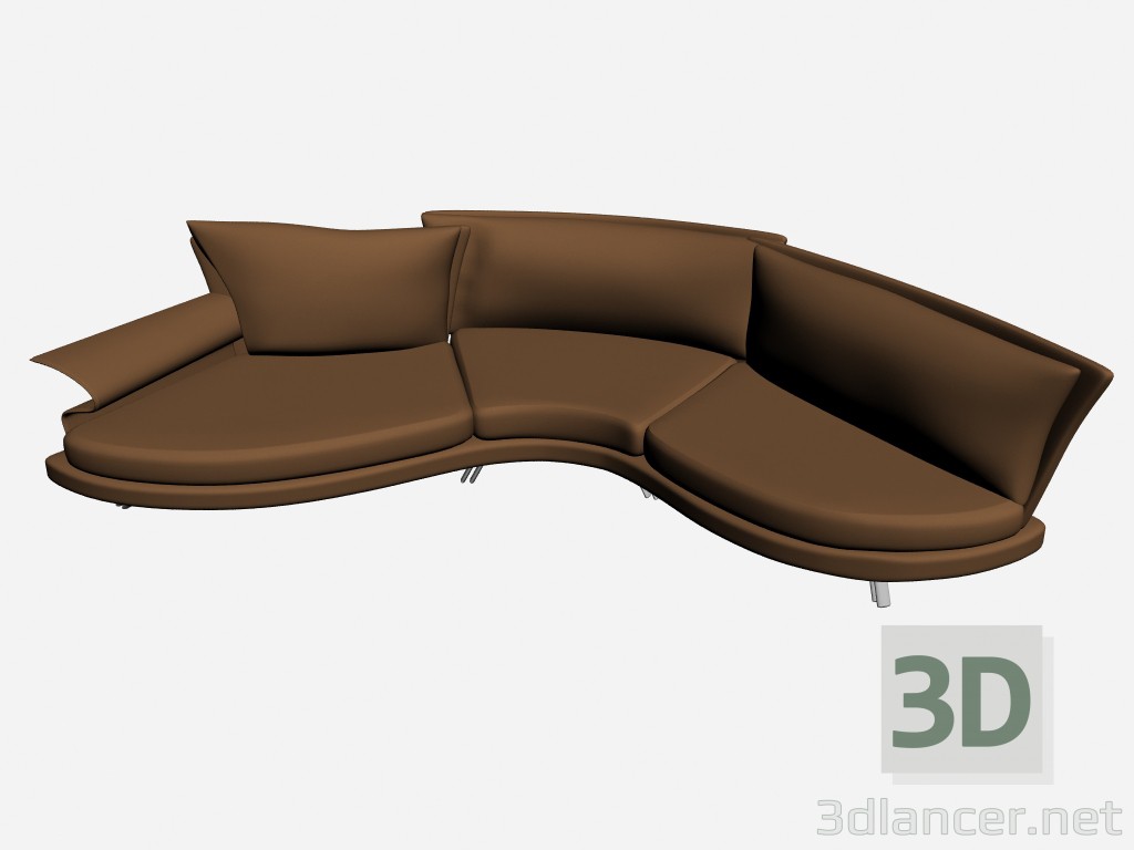 modello 3D Divano Super roy esecuzione speciale 3 - anteprima