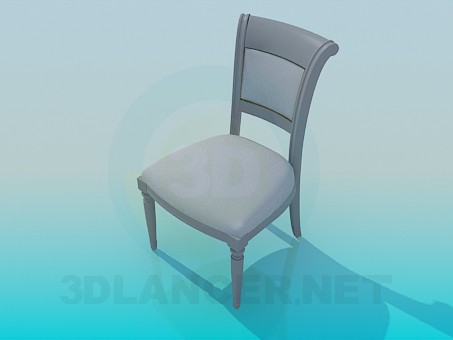 3d model Upholstered chair - preview 3d model Upholstered chair - preview