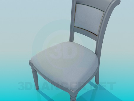 3d model Upholstered chair - preview 3d model Upholstered chair - preview