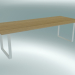 3d model Table 70/70, 255x108cm (Oak, White) - preview