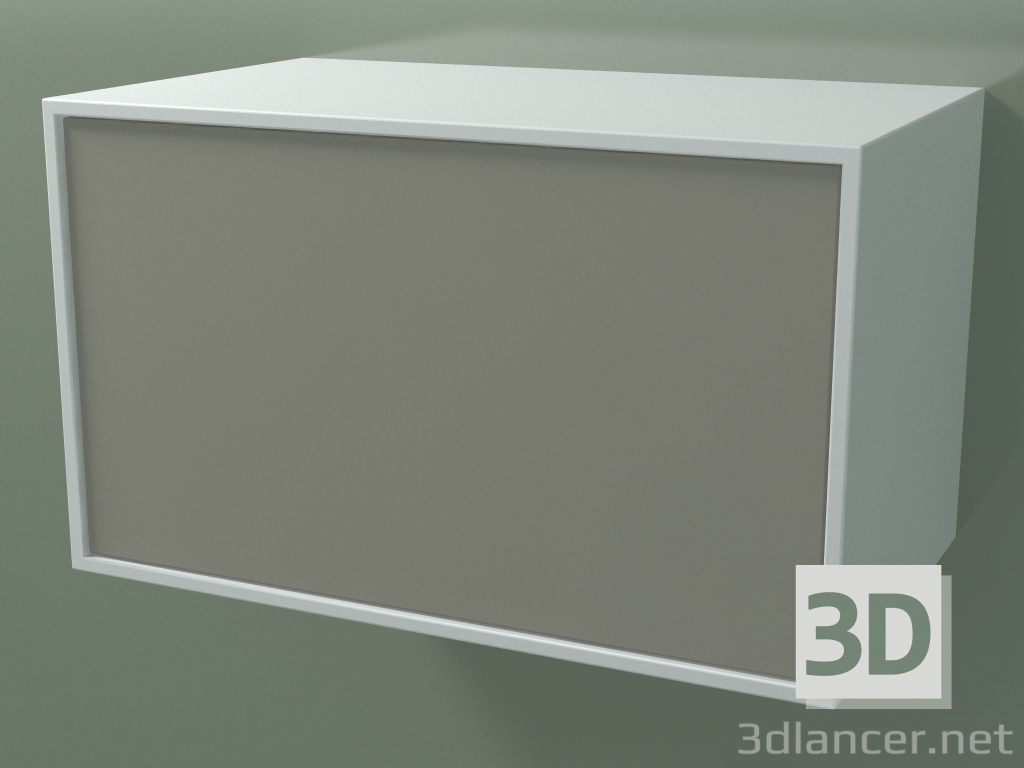 3D Modell Box (8AUÂВА01, Gletscherweiß C01, HPL P04, L 60, P 36, H 36 cm) - Vorschau