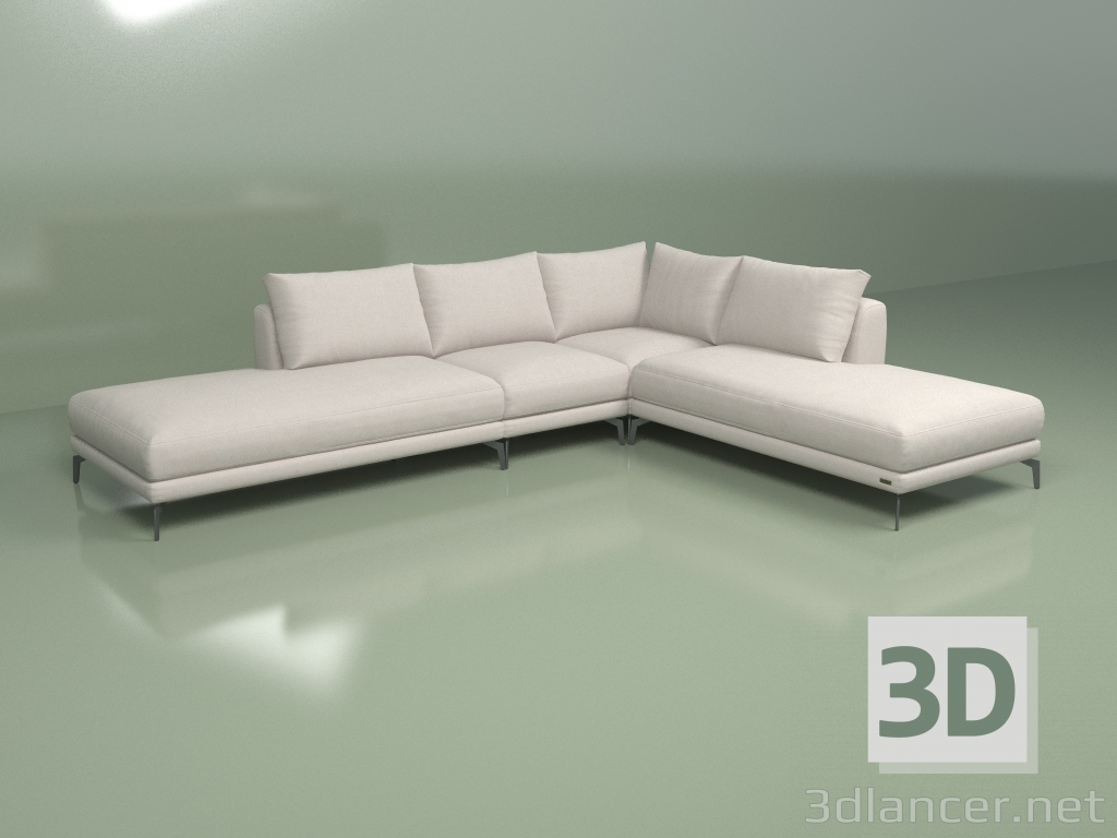 3d model Modular sofa Sydney (C7Lv + C1 + C3 + C7Pr) - preview