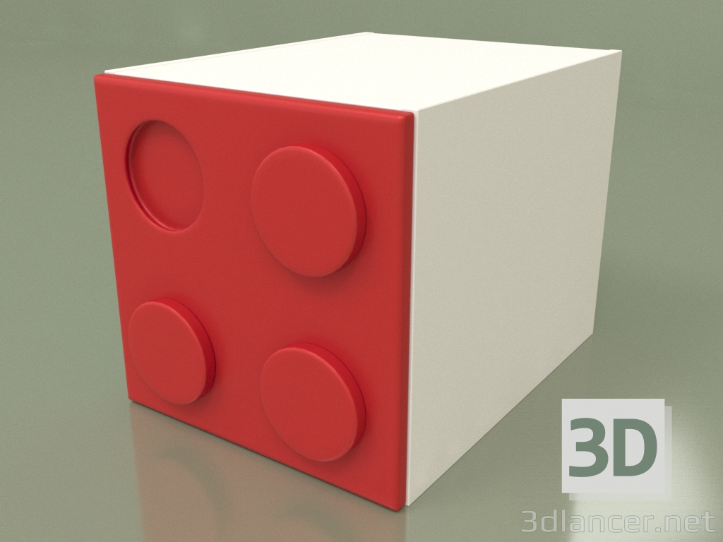 modello 3D Cubo guardaroba per bambini (Chili) - anteprima