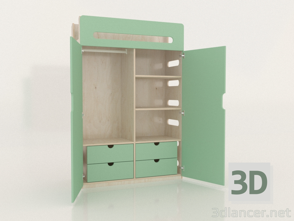 3d model Wardrobe open MOVE WD (WMMWD2) - preview