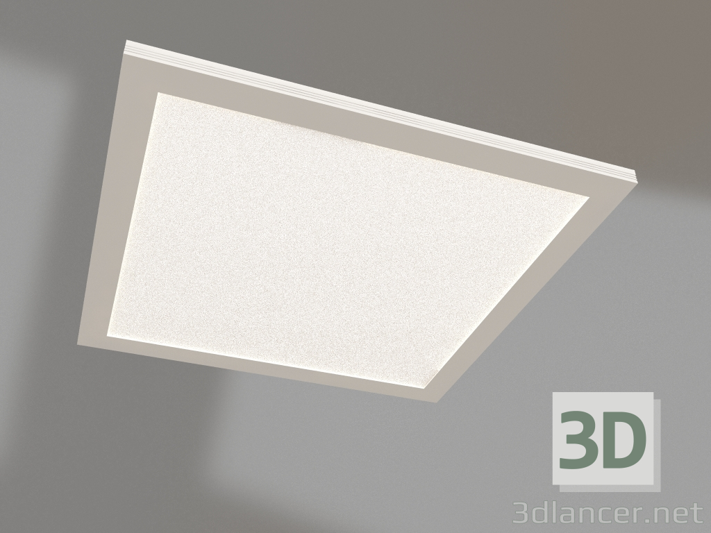 3D modeli Panel IM-300x300A-12W Beyaz - önizleme