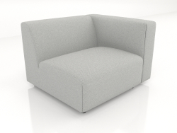 Sofa module 1 seater (L) 83x90 with an armrest on the right