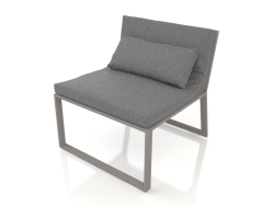 Chaise longue (gris quartz)
