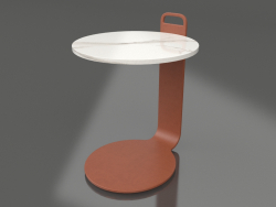 Стол кофейный Ø36 (Terracotta, DEKTON Aura)