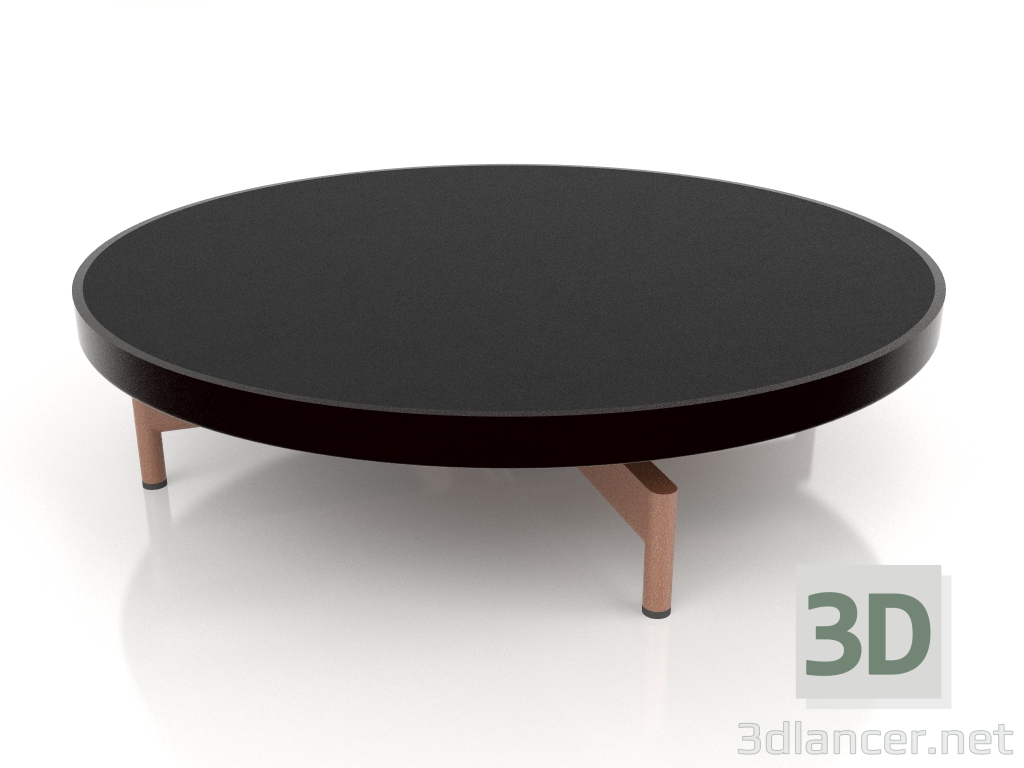 modello 3D Tavolino rotondo Ø90x22 (Nero, DEKTON Domoos) - anteprima