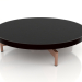 3d model Round coffee table Ø90x22 (Black, DEKTON Domoos) - preview