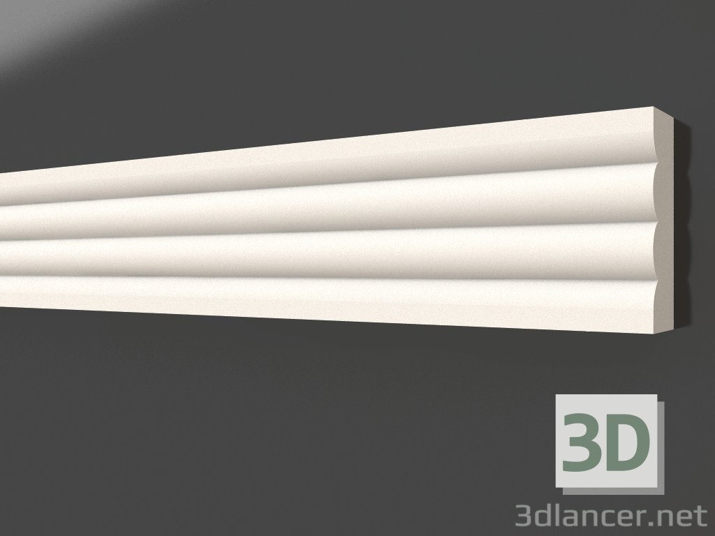 3d model Plaster molding LG 025 1 (50x17) - preview