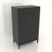 3d model Cómoda FARGO 750x450x1250 mm (roble negro) - vista previa