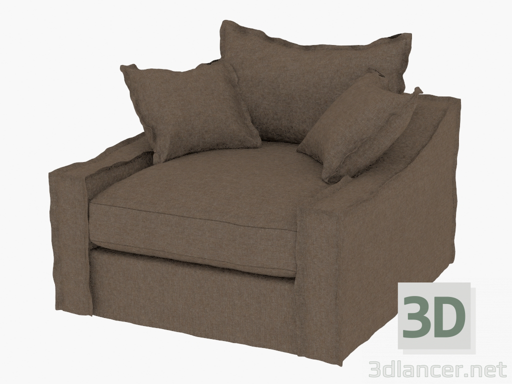 3D Modell Sessel LEUVEN LEHNSESSEL (7842.1101 Brown) - Vorschau