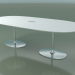 3d model Oval table 0666 with insulating sleeve for wires (H 74 - 250x121 cm, M02, CRO) - preview