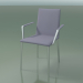 Modelo 3d Cadeira 1709BR (H 85 cm, empilhável, com braços, com acabamento em couro, CRO) - preview
