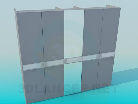 3d модель Шкаф-купе с зеркалом – превью 3d модель Шкаф-купе с зеркалом – превью