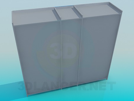 3d модель Шкаф-купе с зеркалом – превью 3d модель Шкаф-купе с зеркалом – превью