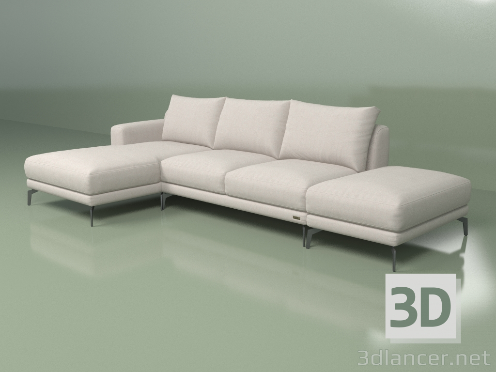 3D Modell Modulares Sofa Sydney (C0Lv + C2 + C9) - Vorschau