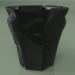 3D modeli Çöp Sepeti Buruşuk (siyah) - önizleme