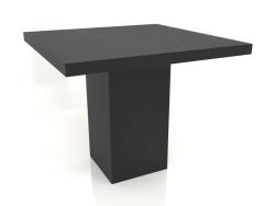 Table à manger DT 10 (900x900x750, bois noir)