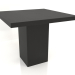 modello 3D Tavolo da pranzo DT 10 (900x900x750, legno nero) - anteprima