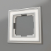 3d model Frame for 1 post Palacio (chrome-white) - preview