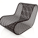 3d model Club chair without rope (Black) - preview