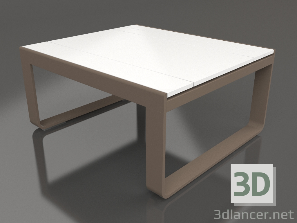 3D modeli Kulüp masası 80 (Beyaz polietilen, Bronz) - önizleme