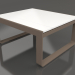 modèle 3D Table club 80 (Polyéthylène blanc, Bronze) - preview