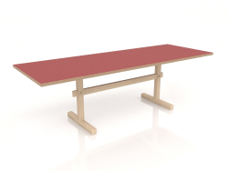Yemek masası Gaspard 240 (Açık Linolyum Kırmızı)
