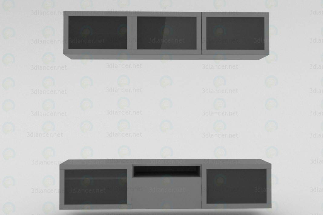 3d model TV-Stand - preview 3d model TV-Stand - preview