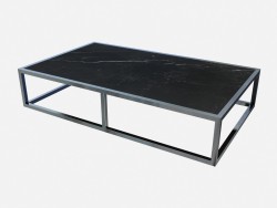 Rectangular coffee table with marble countertop Carmen Z02