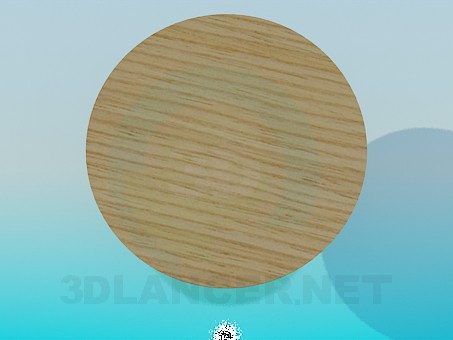 3d model Wooden tablewith a wicker leg - preview 3d model Wooden tablewith a wicker leg - preview
