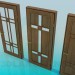 modello 3D Porte in legno - anteprima