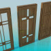 modello 3D Porte in legno - anteprima