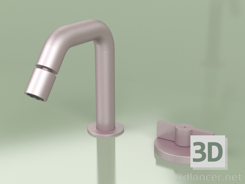modello 3D Miscelatore bidet idroprogressivo con bocca orientabile (19 37, OR) - anteprima