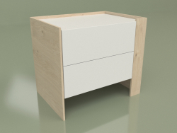 Bedside table CN 200 (Champagne, White)
