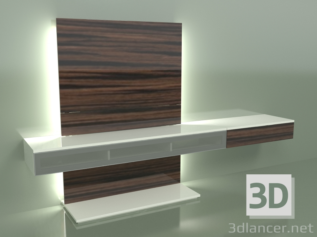 modello 3D Pannello TV (4) - anteprima