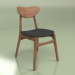 3d model Chair Dutch CH (walnut, matt black) - preview