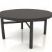 modello 3D Tavolino (estremità dritta) JT 031 (P=800x400, legno marrone scuro) - anteprima