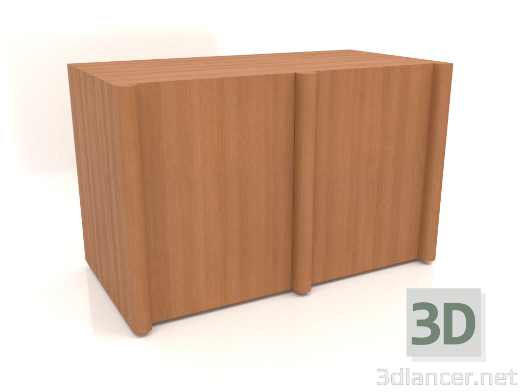 3 डी मॉडल बुफे मेगावाट 05 (1260x667x798, लकड़ी लाल) - पूर्वावलोकन