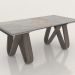 3D modeli Katlanır masa Lido 180-260 katlanmış (gri seramik-ceviz) - önizleme