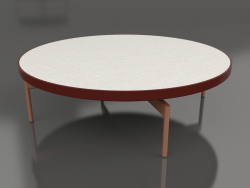 Round coffee table Ø120 (Wine red, DEKTON Sirocco)