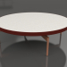 modello 3D Tavolino rotondo Ø120 (Rosso vino, DEKTON Sirocco) - anteprima