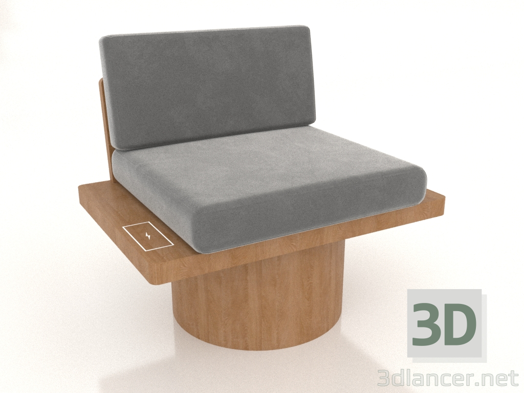 3d model Armchair ON CYLINDERS - preview