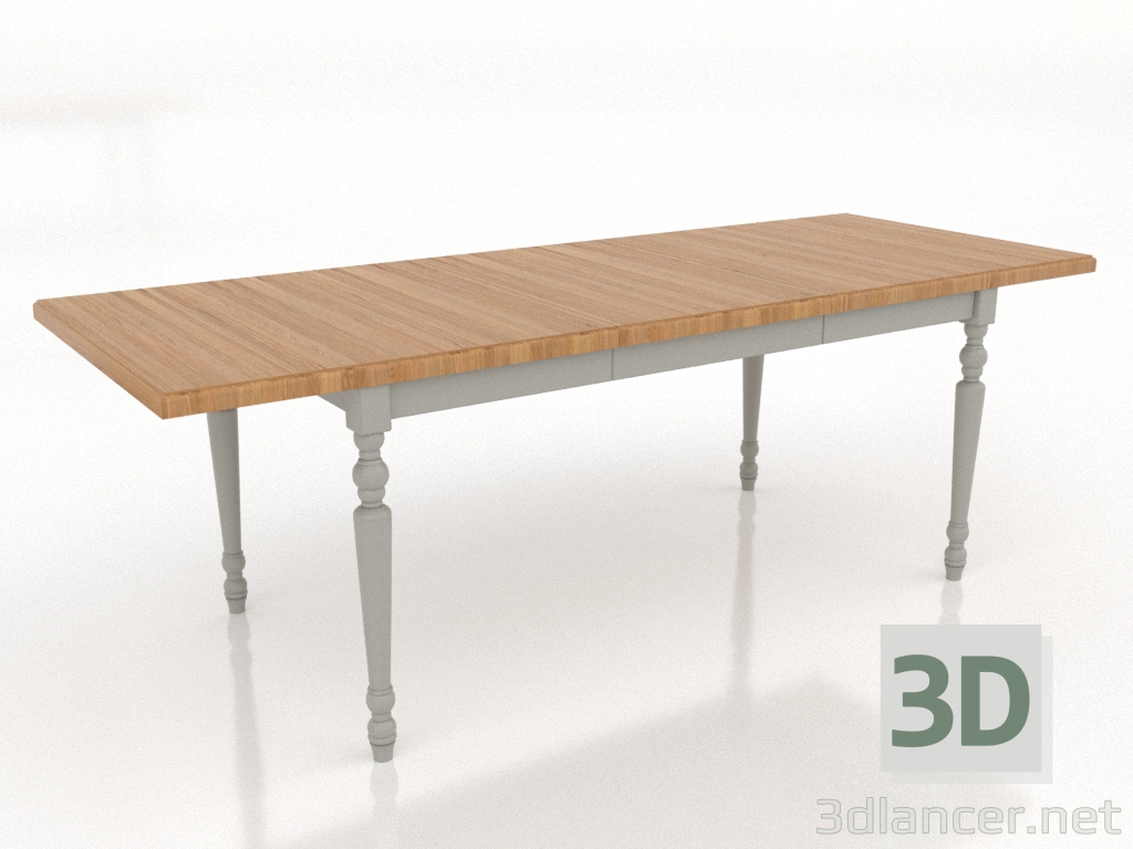 modèle 3D Table à manger 2100x800 mm (extensible, RAL 7044, chêne naturel) - preview modèle 3D Table à manger 2100x800 mm (extensible, RAL 7044, chêne naturel) - preview