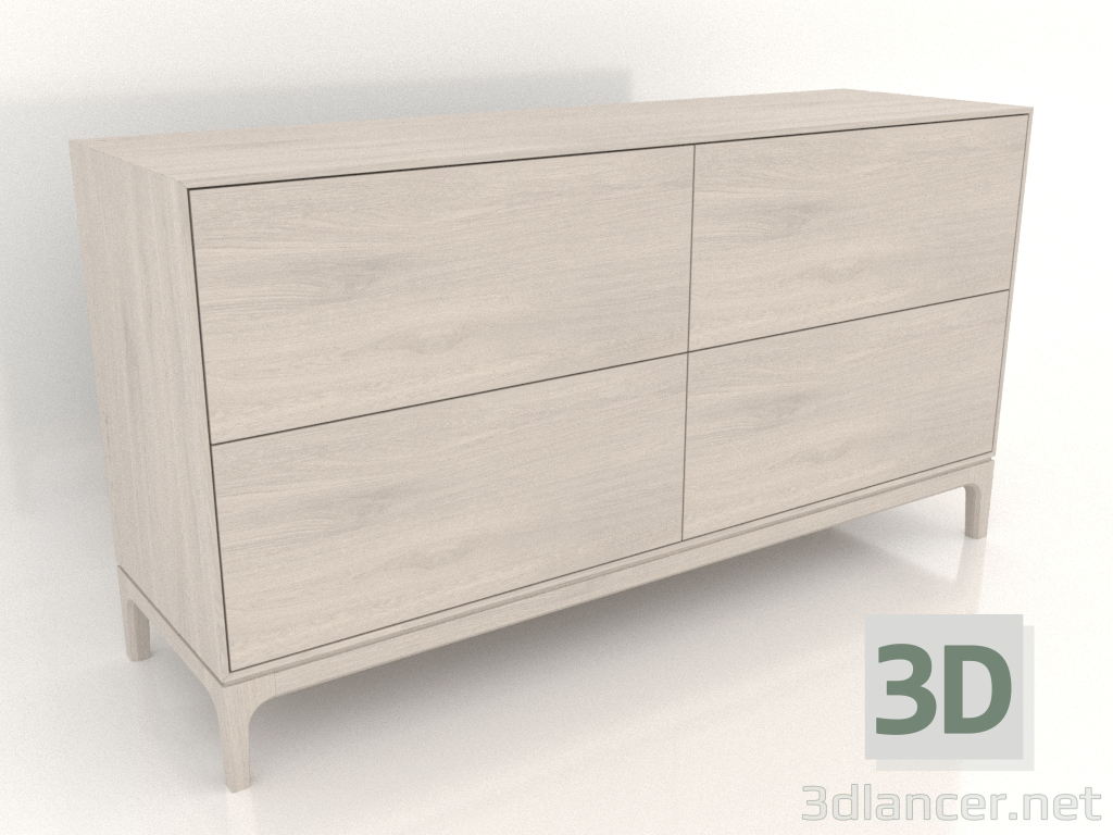 3d model Cómoda FARGO 1500x450x800 mm (roble blanqueado) - vista previa 3d model Cómoda FARGO 1500x450x800 mm (roble blanqueado) - vista previa