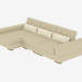 modèle 3D Canapé d'angle couchette modulaire Salvador - preview